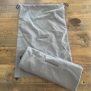 BALENCIAGA shoe dust bags storage. Pair